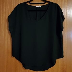 Lush - Size M - Black Dressy Work Casual Shirt